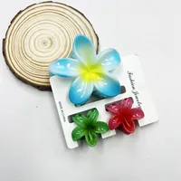 Women's Sweet Flower Plastic Resin Hair Claws sku image 1