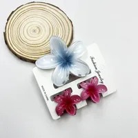Women's Sweet Flower Plastic Resin Hair Claws sku image 4