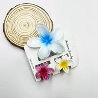 Women's Sweet Flower Plastic Resin Hair Claws sku image 7