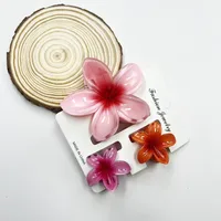 Women's Sweet Flower Plastic Resin Hair Claws sku image 8