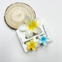 Women's Sweet Flower Plastic Resin Hair Claws sku image 16