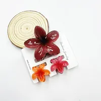 Women's Sweet Flower Plastic Resin Hair Claws sku image 22