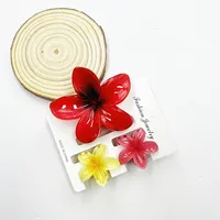 Women's Sweet Flower Plastic Resin Hair Claws sku image 26