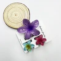 Women's Sweet Flower Plastic Resin Hair Claws sku image 20