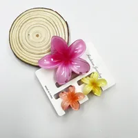 Women's Sweet Flower Plastic Resin Hair Claws sku image 19