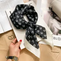 70 Silk Scarf Neck Small Square Scarf New Wave Dot Silk Scarf Small Scarf High-grade Small Scarf For Women sku image 24