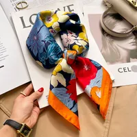 New Style Polo Dot High-end Silk Scarf Women's Fashionable All-match Silk Small Square Scarf Professional Decorative Spring And Autumn Scarf Scarf sku image 48
