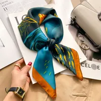 70 Silk Scarf Neck Small Square Scarf New Wave Dot Silk Scarf Small Scarf High-grade Small Scarf For Women sku image 64