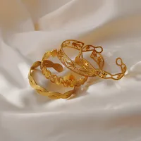 Elegant Classic Style Heart Shape 304 Stainless Steel Women's Bangle main image 1