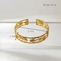 Elegant Classic Style Heart Shape 304 Stainless Steel Women's Bangle sku image 1