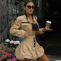 Daily Women's Casual Solid Color Polyester Skirt Sets Shorts Sets main image 5
