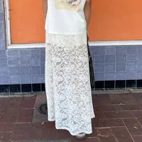 Women's Skirt Casual Elegant Lace Flower Maxi Long Dress Daily main image 4
