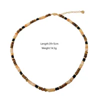 Simple Style Geometric 304 Stainless Steel Tiger Eye Plating Women's Necklace main image 2