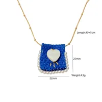 Simple Style Geometric 304 Stainless Steel Tiger Eye Plating Women's Necklace sku image 1