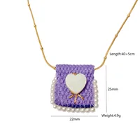 Simple Style Geometric 304 Stainless Steel Tiger Eye Plating Women's Necklace sku image 4