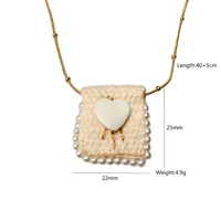 Simple Style Geometric 304 Stainless Steel Tiger Eye Plating Women's Necklace sku image 6