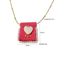Simple Style Geometric 304 Stainless Steel Tiger Eye Plating Women's Necklace sku image 7