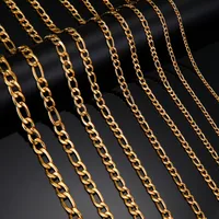 Hip-Hop Punk Solid Color Titanium Steel Plating 18K Gold Plated Unisex Necklace main image 3