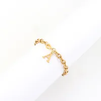Elegant Simple Style Classic Style Letter 201 Stainless Steel 304 Stainless Steel Women's Bracelets main image 3