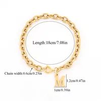 Elegant Simple Style Classic Style Letter 201 Stainless Steel 304 Stainless Steel Women's Bracelets main image 2
