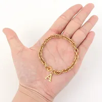 Elegant Simple Style Classic Style Letter 201 Stainless Steel 304 Stainless Steel Women's Bracelets main image 4