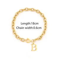 Elegant Simple Style Classic Style Letter 201 Stainless Steel 304 Stainless Steel Women's Bracelets sku image 2