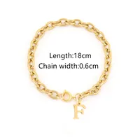 Elegant Simple Style Classic Style Letter 201 Stainless Steel 304 Stainless Steel Women's Bracelets sku image 6