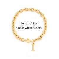 Elegant Simple Style Classic Style Letter 201 Stainless Steel 304 Stainless Steel Women's Bracelets sku image 9
