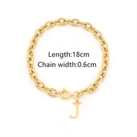 Elegant Simple Style Classic Style Letter 201 Stainless Steel 304 Stainless Steel Women's Bracelets sku image 10