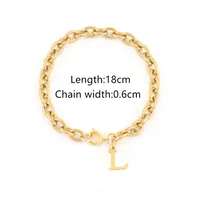 Elegant Simple Style Classic Style Letter 201 Stainless Steel 304 Stainless Steel Women's Bracelets sku image 12