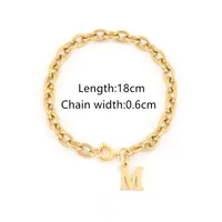 Elegant Simple Style Classic Style Letter 201 Stainless Steel 304 Stainless Steel Women's Bracelets sku image 13