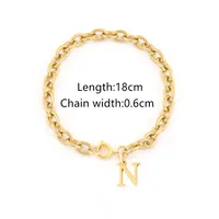 Elegant Simple Style Classic Style Letter 201 Stainless Steel 304 Stainless Steel Women's Bracelets sku image 14
