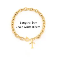 Elegant Simple Style Classic Style Letter 201 Stainless Steel 304 Stainless Steel Women's Bracelets sku image 19