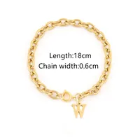Elegant Simple Style Classic Style Letter 201 Stainless Steel 304 Stainless Steel Women's Bracelets sku image 21