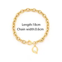 Elegant Simple Style Classic Style Letter 201 Stainless Steel 304 Stainless Steel Women's Bracelets sku image 24