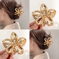 Women's Casual Elegant Lady Flower Plastic Resin Hair Claws main image 1