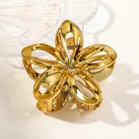 Women's Casual Elegant Lady Flower Plastic Resin Hair Claws sku image 1