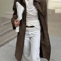 Women's Casual Solid Color Single Breasted Trench Coat main image 2