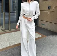 Daily Women's Casual Solid Color Cotton Spandex Sweatshirt Sets Shorts Sets main image 2