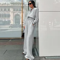 Daily Women's Casual Solid Color Cotton Spandex Sweatshirt Sets Shorts Sets main image 3
