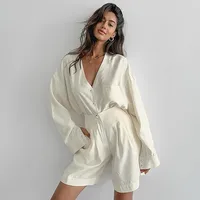 Daily Women's Casual Solid Color Polyester Pocket Shorts Sets Shorts Sets main image video