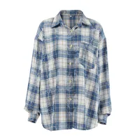 Women's Blouse Long Sleeve Blouses Casual Plaid main image 5