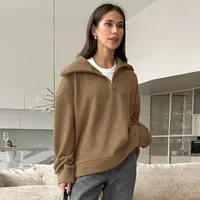 Women's Hoodie Long Sleeve Hoodies & Sweatshirts Casual Solid Color main image 1