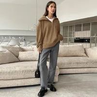 Women's Hoodie Long Sleeve Hoodies & Sweatshirts Casual Solid Color main image 4