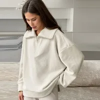 Women's Hoodie Long Sleeve Hoodies & Sweatshirts Casual Solid Color main image 2