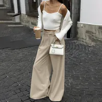 Women's Daily Casual Solid Color Full Length Wide Leg Pants main image 2