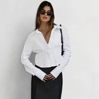 Women's Blouse Long Sleeve Blouses Casual Solid Color main image 2