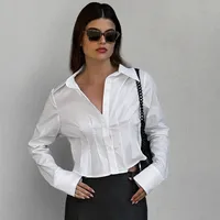 Women's Blouse Long Sleeve Blouses Casual Solid Color sku image 5