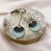 1 Pair Vintage Style Simple Style Geometric Plating Zinc Alloy Drop Earrings main image 4