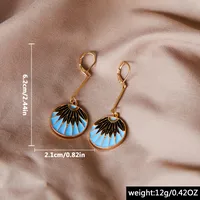 1 Pair Vintage Style Simple Style Geometric Plating Zinc Alloy Drop Earrings main image 2